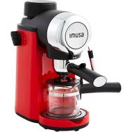 Imusa 4 Cup Epic Electric Espresso/Cappuccino Maker (Cafe Cubano, Cortadito, Colada, Cafe con Leche), Red