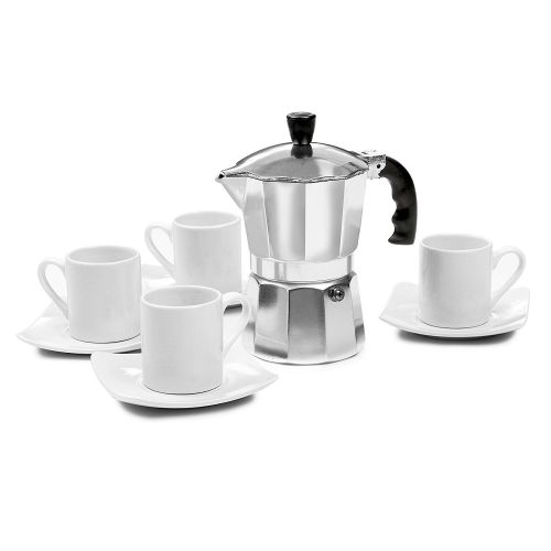  Imusa B120-41V Aluminum Espresso Stovetop 1-cup Coffeemaker, Silver