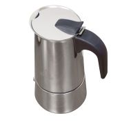 IMUSA USA B120-22061M Stainless Steel Stovetop Espresso Coffeemaker 4-Cup, Silver