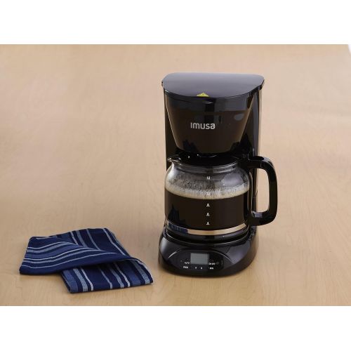  IMUSA USA GAU-18210B Programmable Coffee Maker 12-Cup, Black