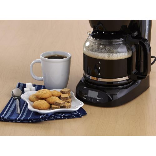  IMUSA USA GAU-18210B Programmable Coffee Maker 12-Cup, Black