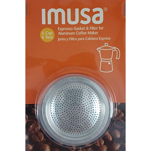  IMUSA USA Replacement Gasket and Filter, 6 Cup, Silver