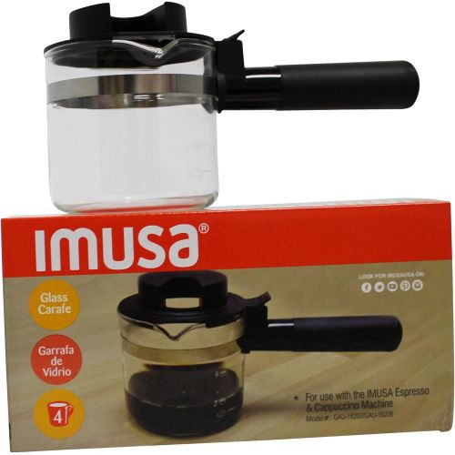  IMUSA USA Espresso Maker Carafe in Gift Box, Clear