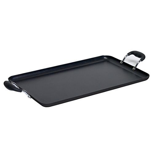  IMUSA USA, Black IMU-1818 Soft Touch Double Burner/Griddle, 20 X 12: Kitchen & Dining