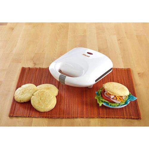  IMUSA USA GAU-80345 2-Slot Electric Nonstick Arepa Maker (760 W), White