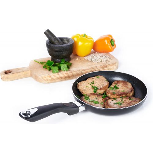  IMUSA USA Nonstick Bistro Saute Pan 8-Inch, Black