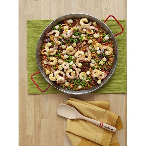  IMUSA USA , Red Paella Pan 15-Inch, 15 Inch