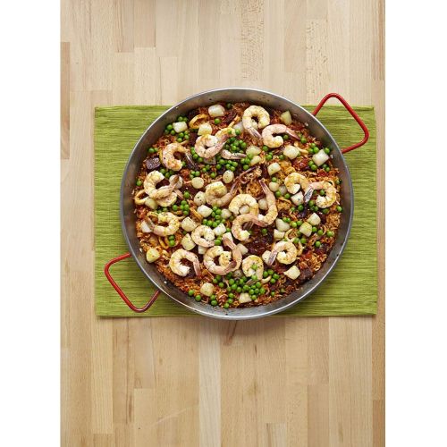  IMUSA USA , Red Paella Pan 15-Inch, 15 Inch