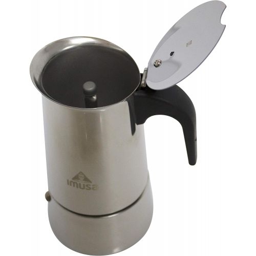  [아마존베스트]IMUSA USA B120-22061M Stainless Steel Stovetop Espresso Coffeemaker 4-Cup, Silver