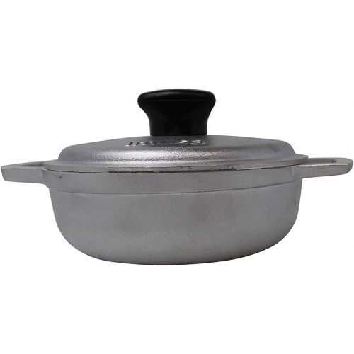  [아마존베스트]IMUSA USA 0.7Qt Traditional Colombian Mini Caldero (Dutch Oven) for Cooking and Serving, 0.7 Quart, Silver