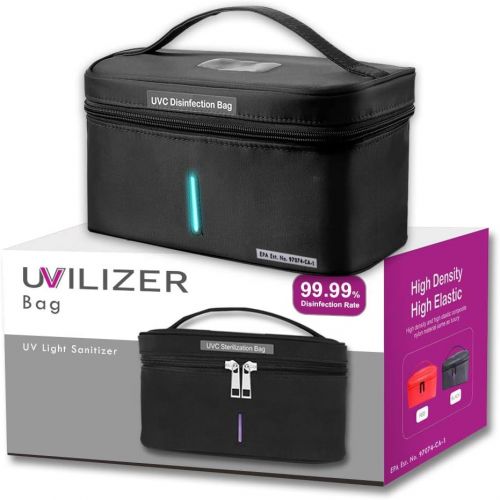  Visit the In My Bathroom Store [New Model] UVILIZER Razor (2 Pack) - UV Light Sanitizer & Ultraviolet LED Disinfection Lamp (All-Purpose Portable Sterilizer Wand | Handheld UV Cleaner for Home, Bathroom, Car, Tr