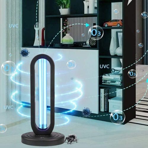  In My Bathroom UVILIZER Tower - UV Light Sanitizer & Ultraviolet Sterilizer Lamp w/ Remote Control (Portable UV-C Cleaner for Home, Baby Room, Office 38W UVC Disinfection Bulb Kill Germs, Bacteri