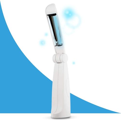  In My Bathroom UVILIZER Flip - UV Light Sanitizer & Ultraviolet Sterilizer Hand Wand (Portable UV-C Cleaner for Home, Baby Room, Travel Foldable UVC Disinfection Lamp Kill Germs, Bacteria, Virus