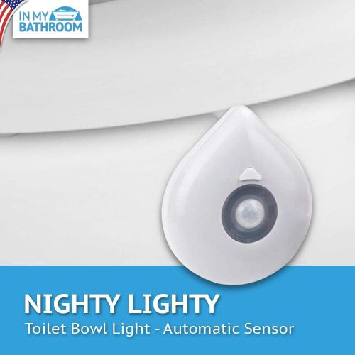  In My Bathroom Nighty Lighty - Toilet Bowl Illuminator (Motion Sensor, UV Sterilizer, Universal Fit, Sanitary Toilet)