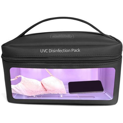  In My Bathroom UVILIZER Bag - UV Light Sanitizer & Ultraviolet Sterilizer Box (Portable UV-C Cleaner for Home, Car, Travel UVC LED Disinfection Case for Phone, Keys, Other Items Kills 99% Germs,