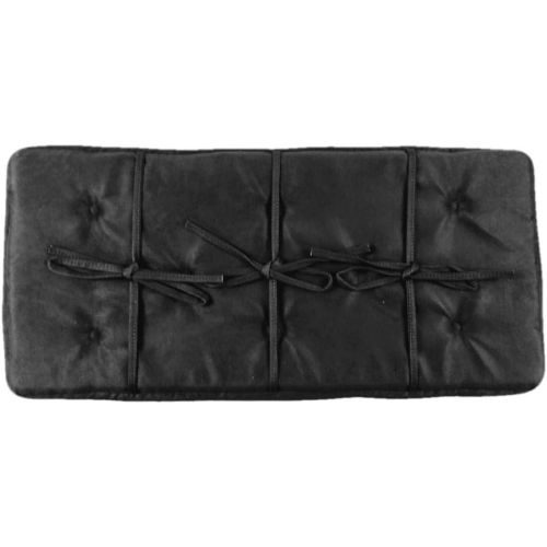  In Tune Piano Supply Black Piano Bench Cushion Pad Tufted (14-1/2 x 33)