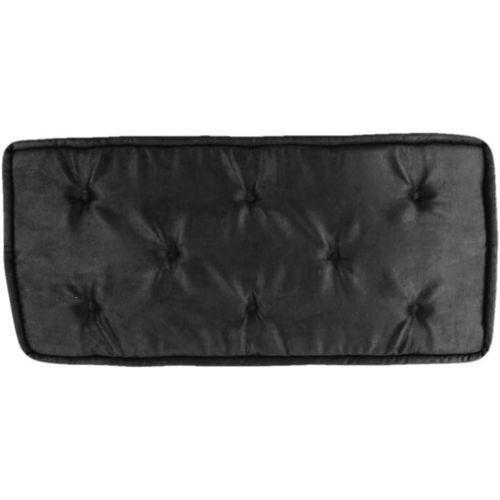  In Tune Piano Supply Black Piano Bench Cushion Pad Tufted (14-1/2 x 33)