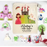 InBetweenTheKids Girls 1st birthday, Wooden toy, Unicorn gift, Personalised toy . Engraved castle . Princess castle , wooden unicorn. Gift for toddler .