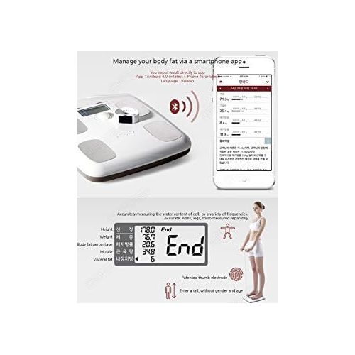 InBody Inbody Dial H20b Body Fat Composition Analyzer Digital Bluetooth Scale