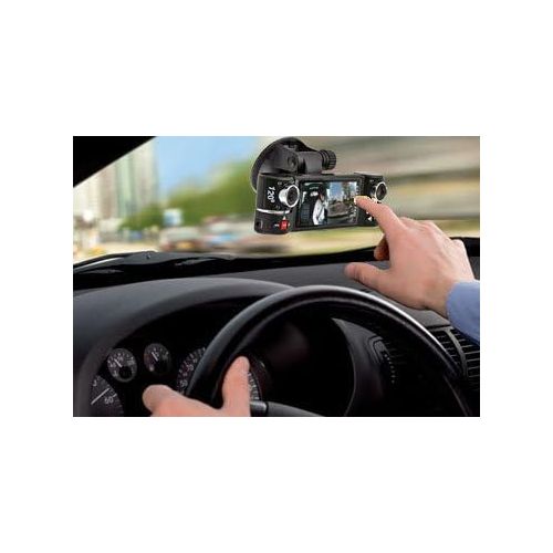  InDigi inDigi HD 2.7 LCD Dual Camera Rotated Lens Vehicle DVR Driving Recorder Car Black Box