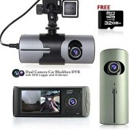 InDigi Indigi 2.7 LCD HD Dual Camera Car DVR Black Box wGPS Tracker + Gravity Sensor + 32GB