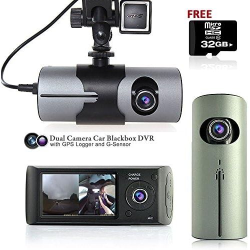  InDigi Indigi 2.7 LCD HD Dual Camera Car DVR Black Box wGPS Tracker + Gravity Sensor + 32GB