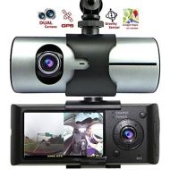 InDigi Indigi NEW Car DVR Dual Camera Lens w GPS Tracker - Driving Track, Speed, Time & Date