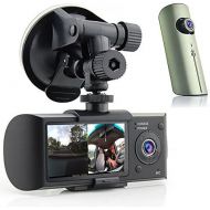 InDigi Indigi HD Dual Camera Driving Recorder 2.7 LCD Dash-Cam Car DVR wGPS Logger G-Sensor