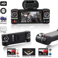 InDigi Indigi NEW F6+ Dash camera for Cars DVR Camera [ HD @ 30fps + 2.7-inch TFT + Dual Lens ( Front and Rear ) ]