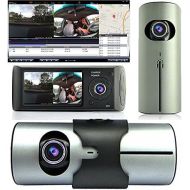 InDigi Indigi Dash Cam 2.7 TFT LCD Dual Camera Lens Car DVR IR Night Vision GPS Tracker - New