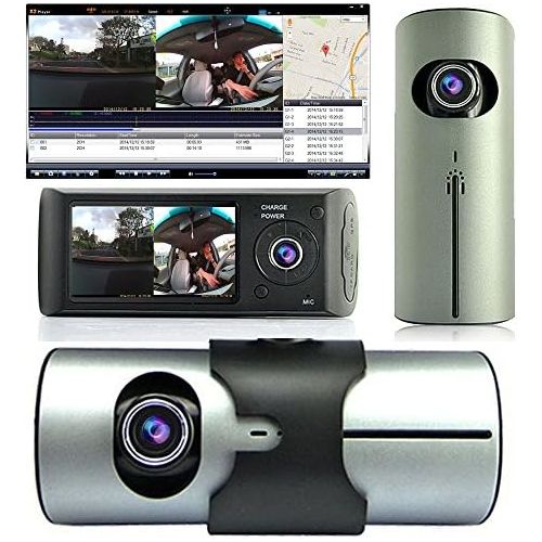  InDigi Indigi Dash Cam 2.7 TFT LCD Dual Camera Lens Car DVR IR Night Vision GPS Tracker - New