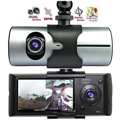  InDigi Indigi Must Have! HD Car DVR DualCam (Front+Rear) Driving Recorder Dash Cam GPS Support