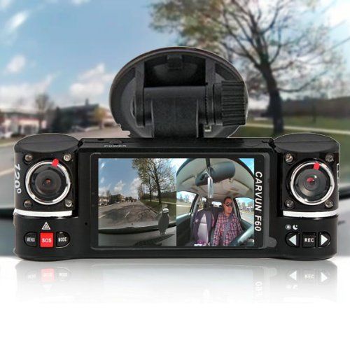  InDigi 2.7 TFT LCD Dual Camera Rotated Lens Car DVR Video Recorder Dash Cam FREE 32GB