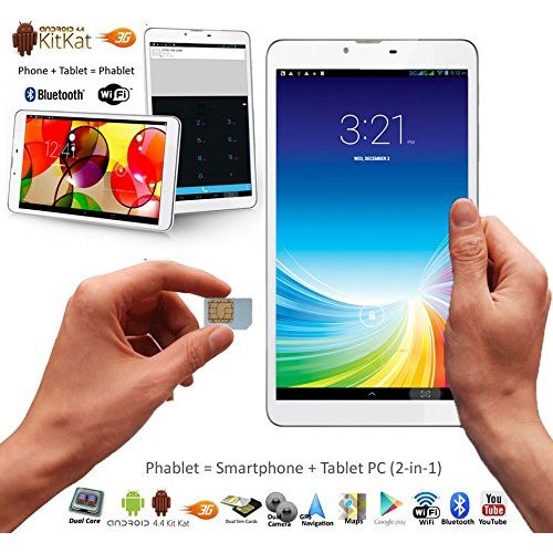  InDigi Indigi 7 Android 4.4 Tablet PC w Wireless 3G Phone Feature + Free Bluetooth Headset!