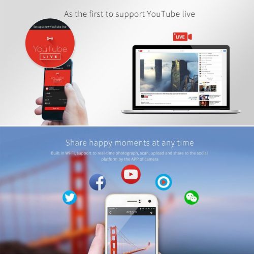  InDigi Indigi 360 Degree Camera for Android SmartPhones & Tablets Panoramic HD Video Recorder - Share on Facebook & YouTube!