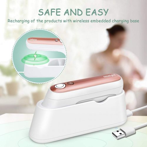  [아마존베스트]InFanso Baby Nasal Aspirator Electric Nose Cleaner BN320 with Soft LED Light, Wireless Charger and 2...