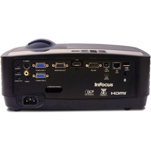  InFocus IN124STa XGA Short Throw Projector, 3300 Lumens, HDMI, LAN, Wireless-ready