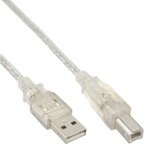  [아마존 핫딜]  [아마존핫딜]InLine 34557T A an B transparent USB 2.0 Kabel (7m)