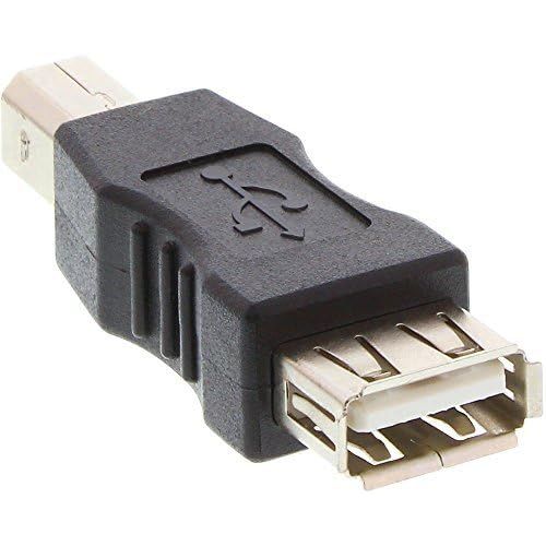  [아마존 핫딜]  [아마존핫딜]InLine 33442 USB 2.0 Adapter, USB 2.0-A F USB 2.0-B M, Schwarz