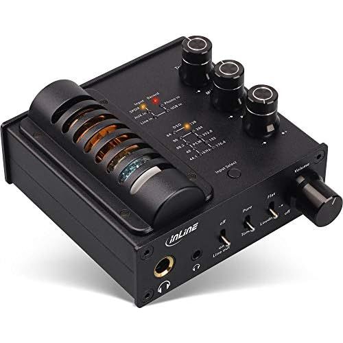  [아마존베스트]InLine 99207I AmpUSB-EQ, Hi-Res Audio HiFi DSD Headphone Tube Amplifier + Equalizer, USB DAC