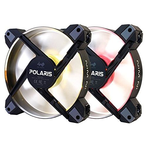  InWin Polaris RGB Aluminum Twin Pack Fan Kit Two RGB LED 120mm High Performance Silent Cooling