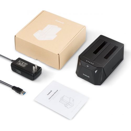  [아마존 핫딜]  [아마존핫딜]Inateck SATA Hard Drive Docking Station, USB 3.0 SSD Docking Station, Dual Bay, FD2005