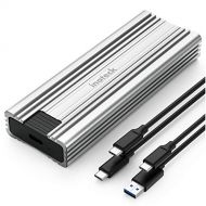 Inateck NVMe Enclosure for M.2 NVMe and SATA SSDs,USB 3.2 Gen 2 Type C,FE2025