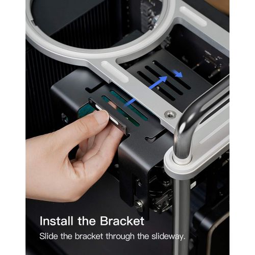  Inateck Mounting Kit for 3.5 Hard Drive Compatible with Mac Pro 2019, with SATA Cable and Tools, SA04007, Black