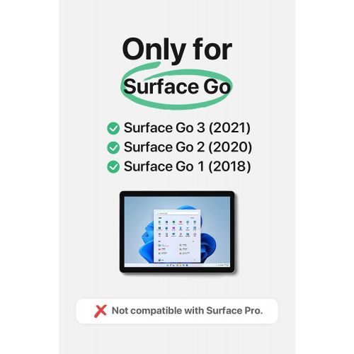  [아마존베스트]Inateck Surface Go Keyboard, Bluetooth 5.1, 7-Color Backlight, Compatible with Surface Go 1 and Go 2 (2020 New), KB02009 Black