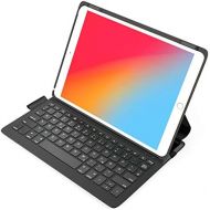 [아마존베스트]Inateck Ultra Light Keyboard Case for iPad 2020 (8th Gen)/iPad 2019(7th Gen) 10.2 Inch, iPad Air 3 and iPad Pro 10.5, with Smart Power Button, QWERTZ, BK2006