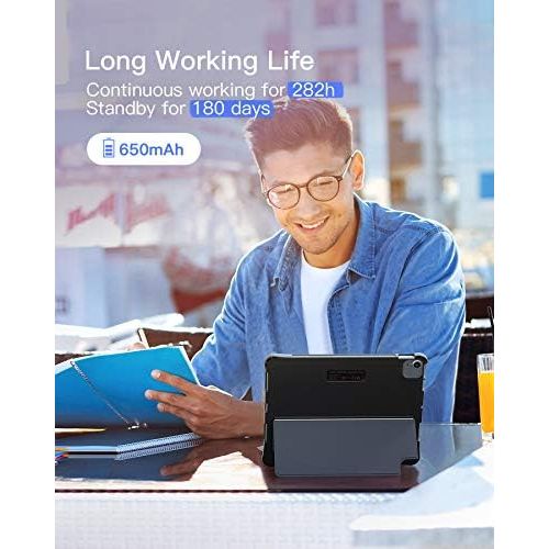  [아마존베스트]Inateck Keyboard Case for iPad Air 4 2020/iPad Pro 11 Inch 2018/2020, Detachable Keyboard with DIY Backlight, QWERTZ, KB02005