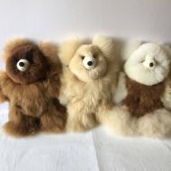 /IncaGift 100% Real Baby Alpaca Fur Teddy Bear 6 In - 15 In Assorted Colors - Peruvian Art- Stuffed Alpaca Toy