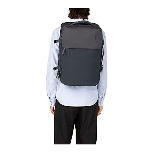 인케이스 Incase A.R.C. Travel BackPack, 25L - Heavy Duty Backpack with Laptop Compartment for 16 inch Computer - Sustainable, Water-Repellent, Shoe Storage, RFID & Travel Pass Pocket, Navy (19in x 13in x 8in)