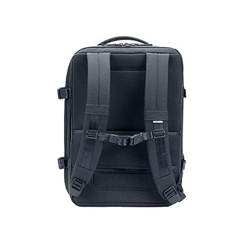 인케이스 Incase A.R.C. Travel BackPack, 25L - Heavy Duty Backpack with Laptop Compartment for 16 inch Computer - Sustainable, Water-Repellent, Shoe Storage, RFID & Travel Pass Pocket, Navy (19in x 13in x 8in)